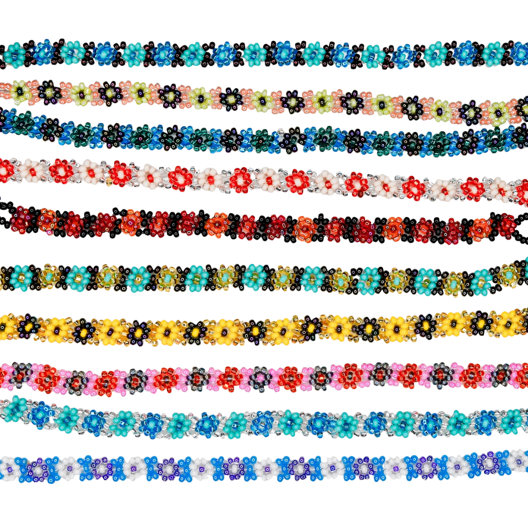 Beaded Flower Necklace