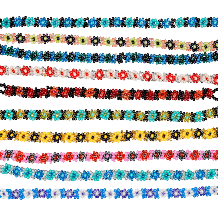 Beaded Flower Bracelet