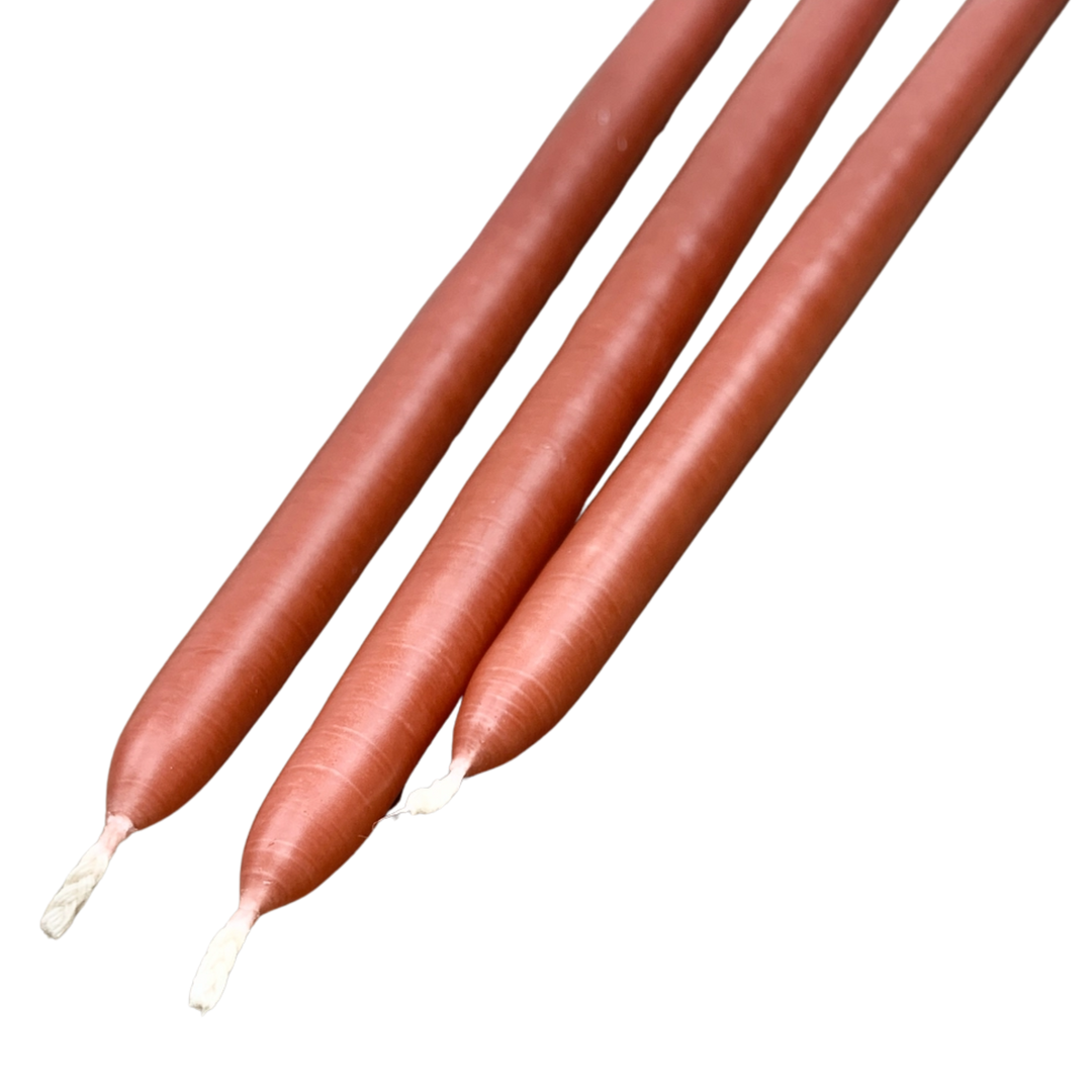 Skinny Tapered Candles - Clay