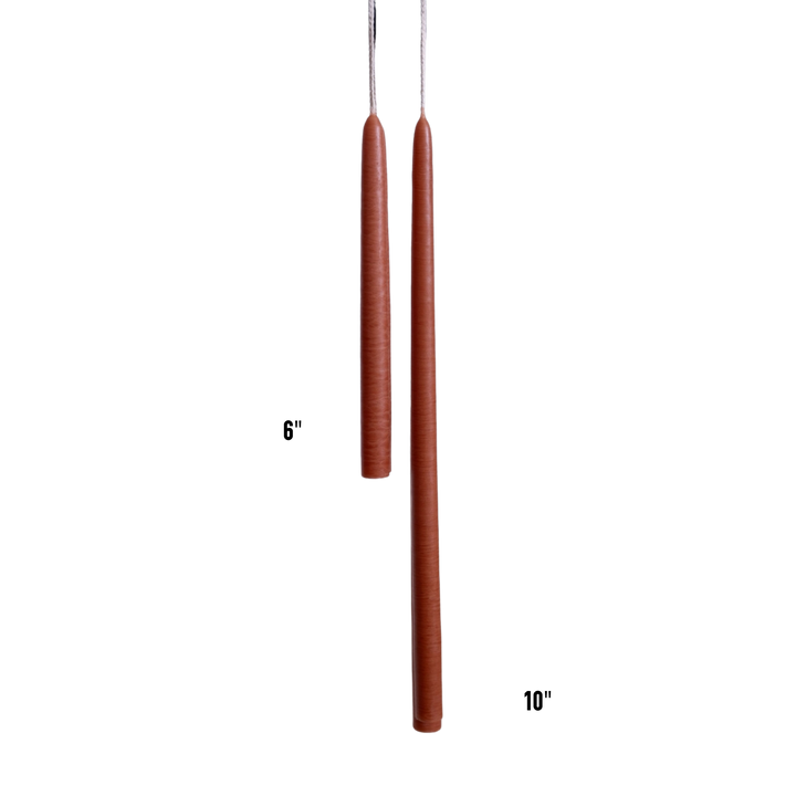 Skinny Tapered Candles - Clay