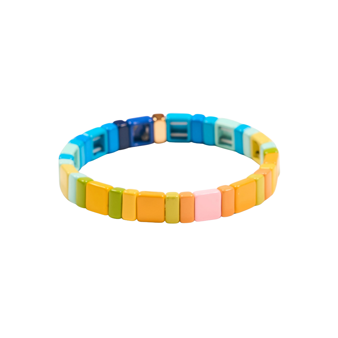 Spring Sunset Tile Bracelet