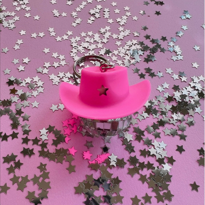 Disco Cowgirl Keychain