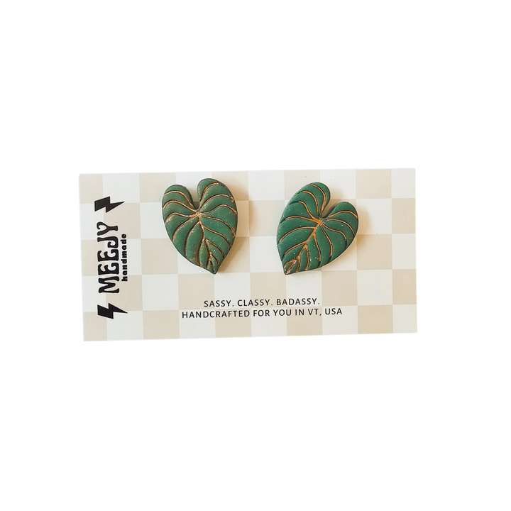Leaf Stud Earrings
