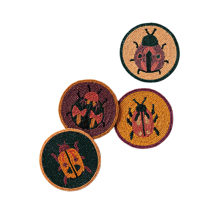 Amulet Beaded Coasters - Set of 4