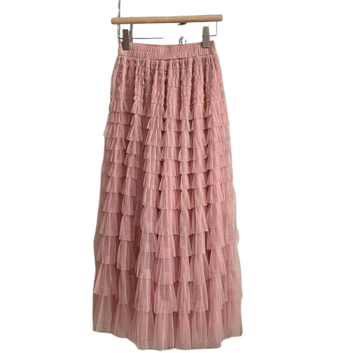 Tiered Midi Skirt