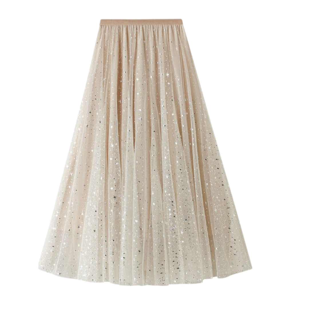 Star Sparkles Midi Skirt