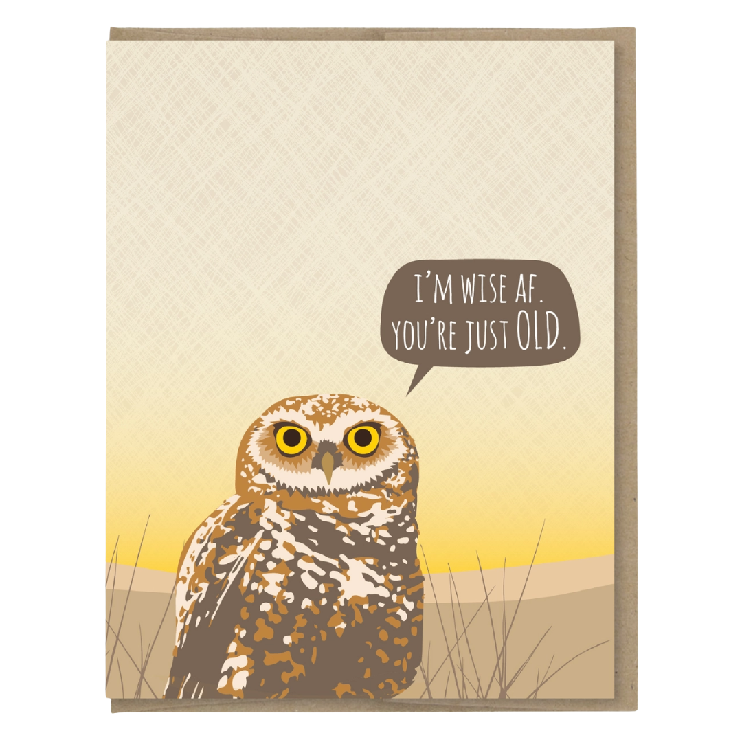Owl Wise Af Birthday Card