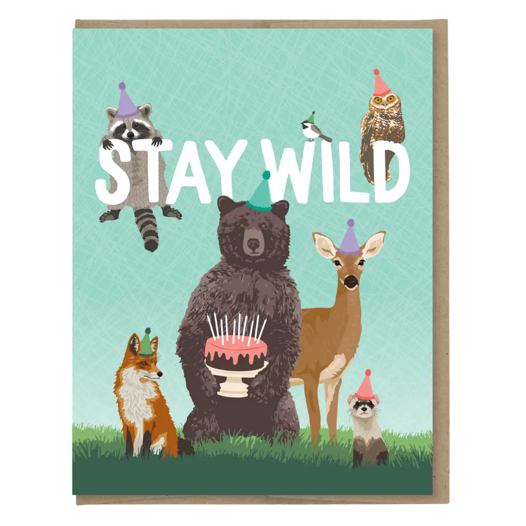 Stay Wild Birthday Card