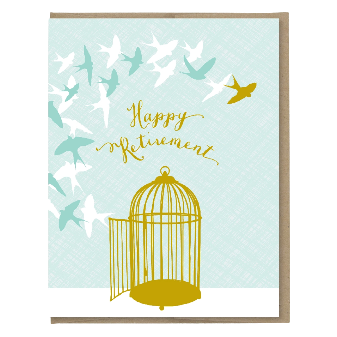 Swallow Retirement Card