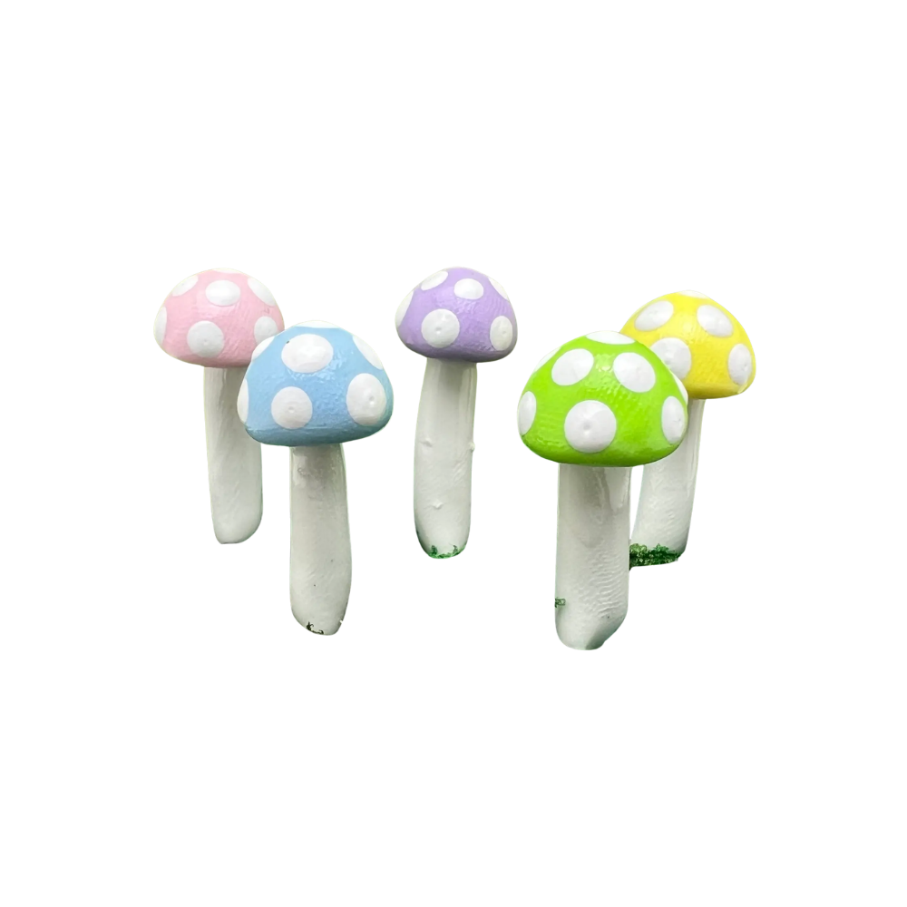 Fairy Garden Mushroom Plant Pick