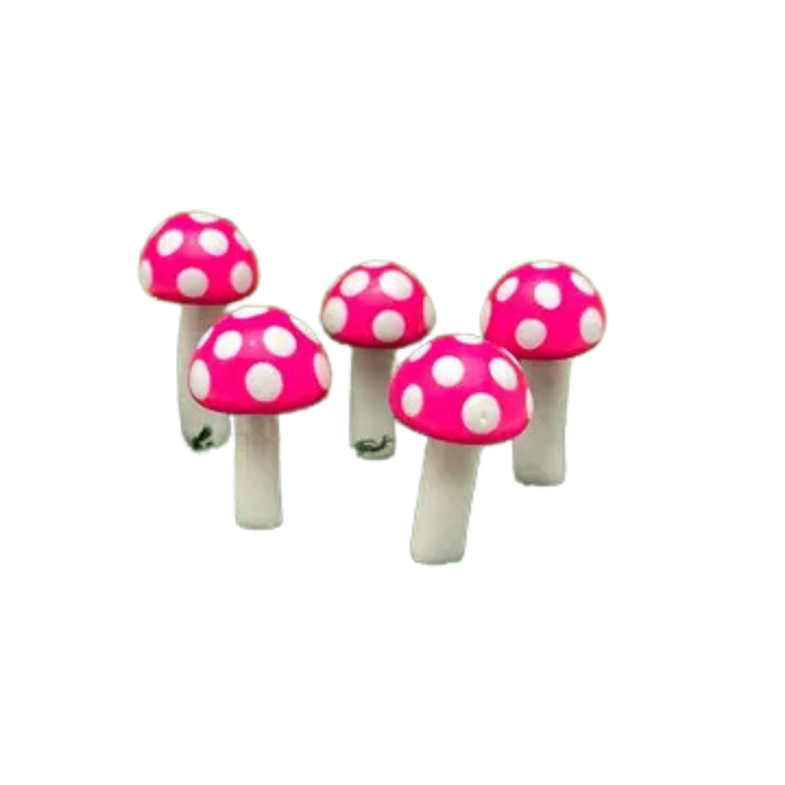 Fairy Garden Mushroom Plant Pick