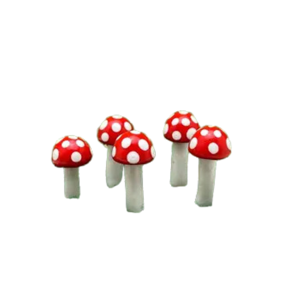 Fairy Garden Mushroom Plant Pick