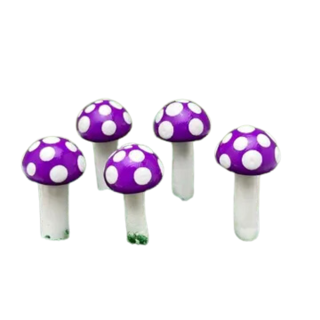 Fairy Garden Mushroom Plant Pick