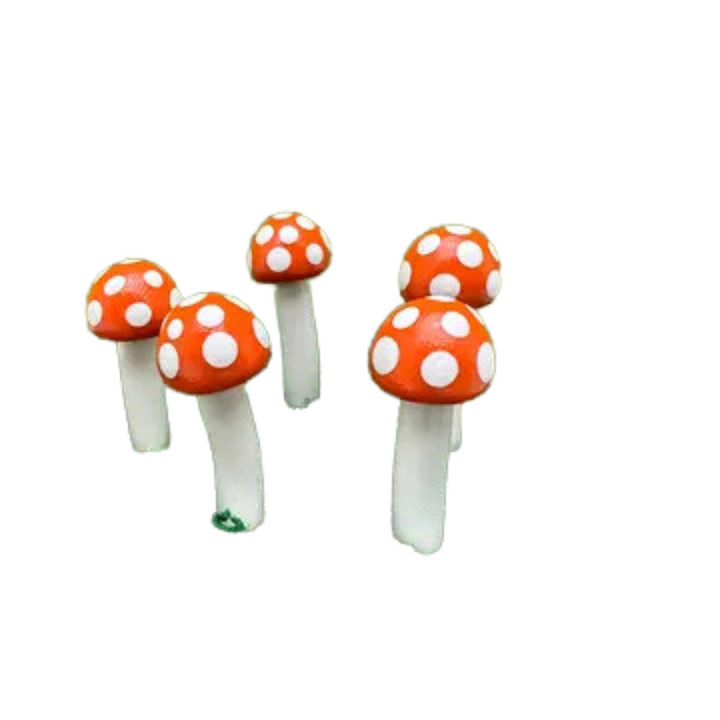 Fairy Garden Mushroom Plant Pick