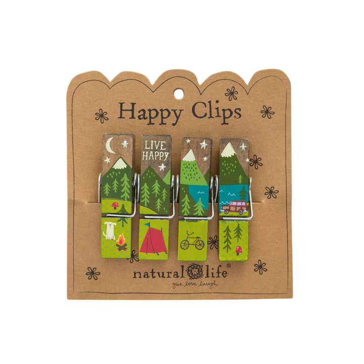 Happy Bag Clips, Set of 4