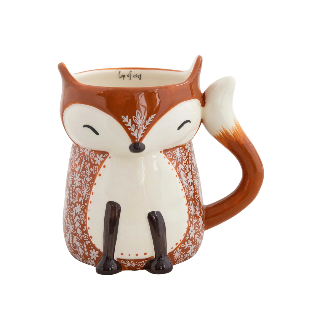 Folk Art Coffee Mug - Francis the Fox