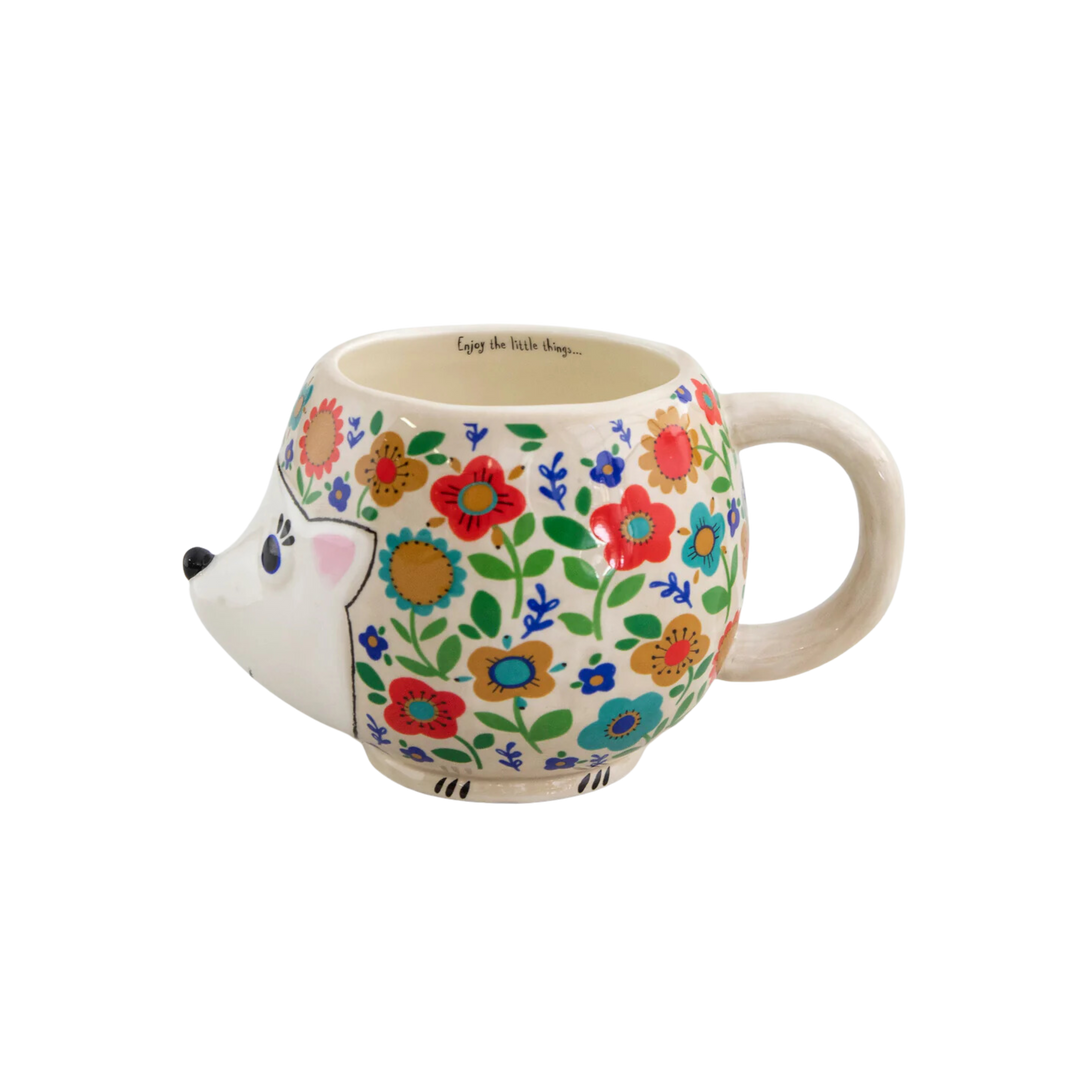 Folk Art Coffee Mug - Harriet the Hedgehog