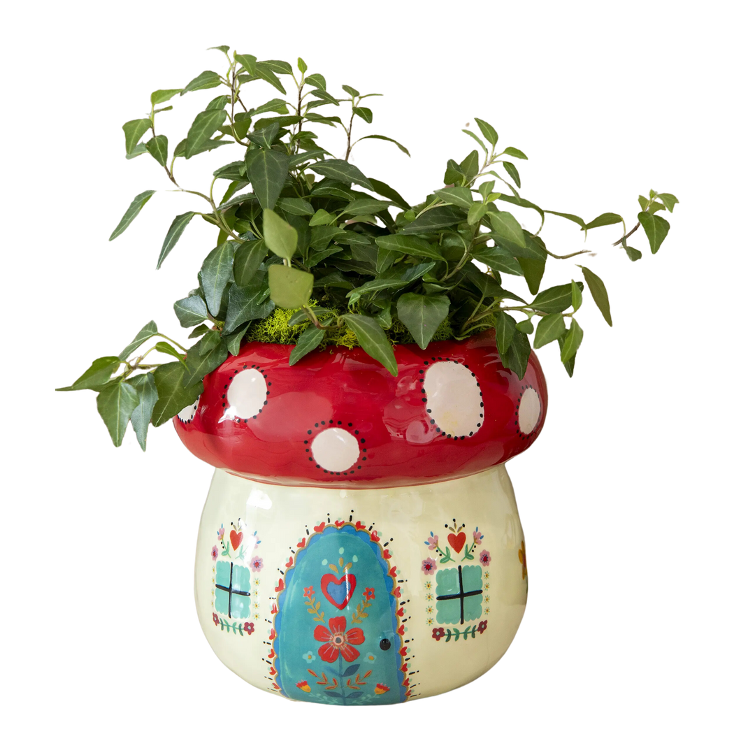 So Cute Ceramic Mushroom Planter