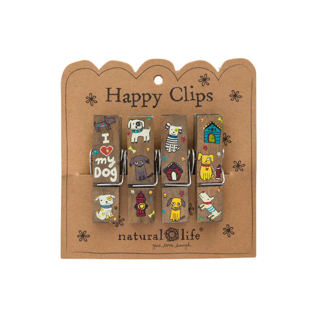 Happy Bag Clips, Set of 4