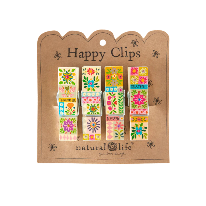 Happy Bag Clips, Set of 4