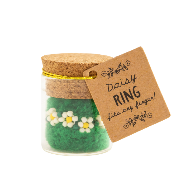 Beaded Daisy Ring