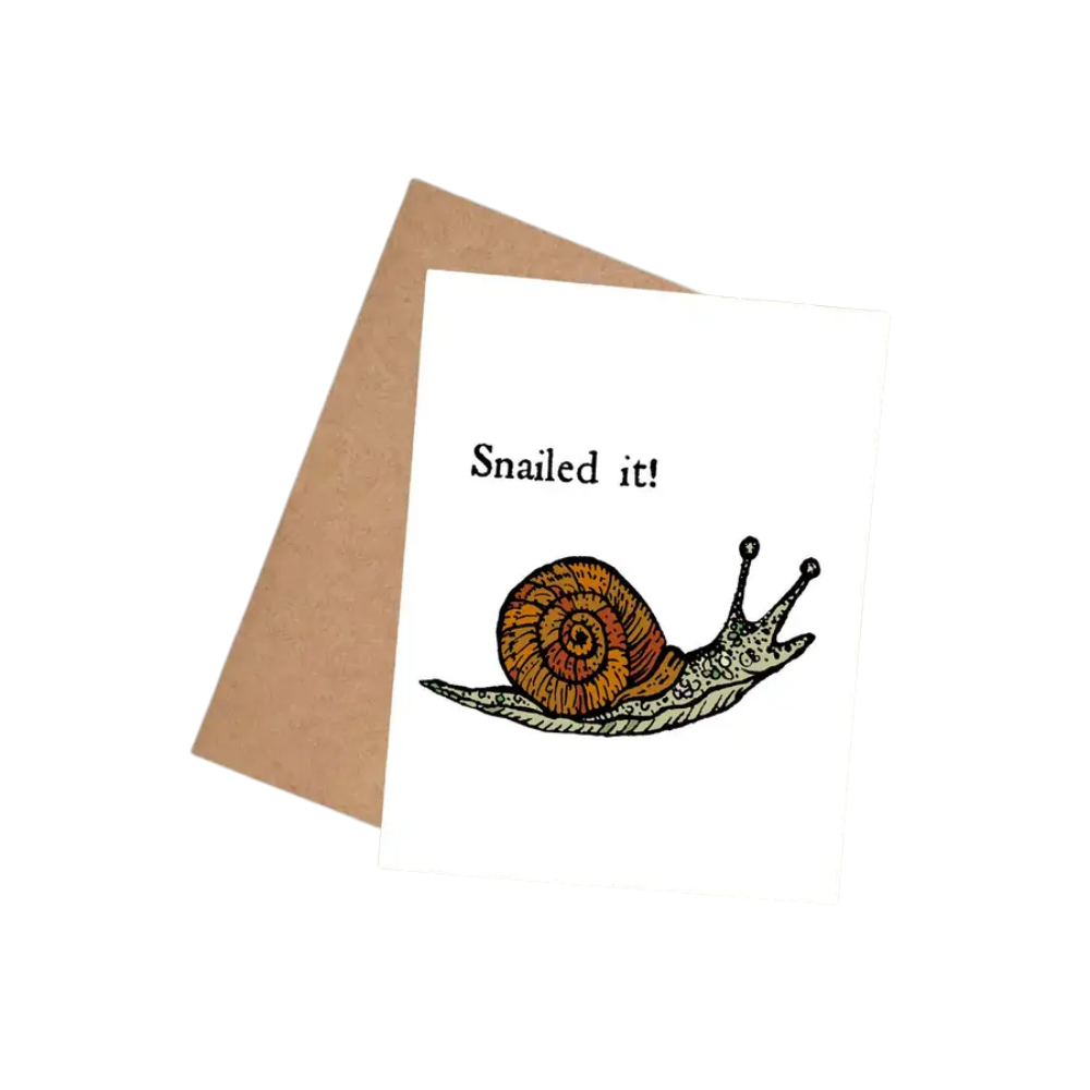 Snailed It! Greeting Card