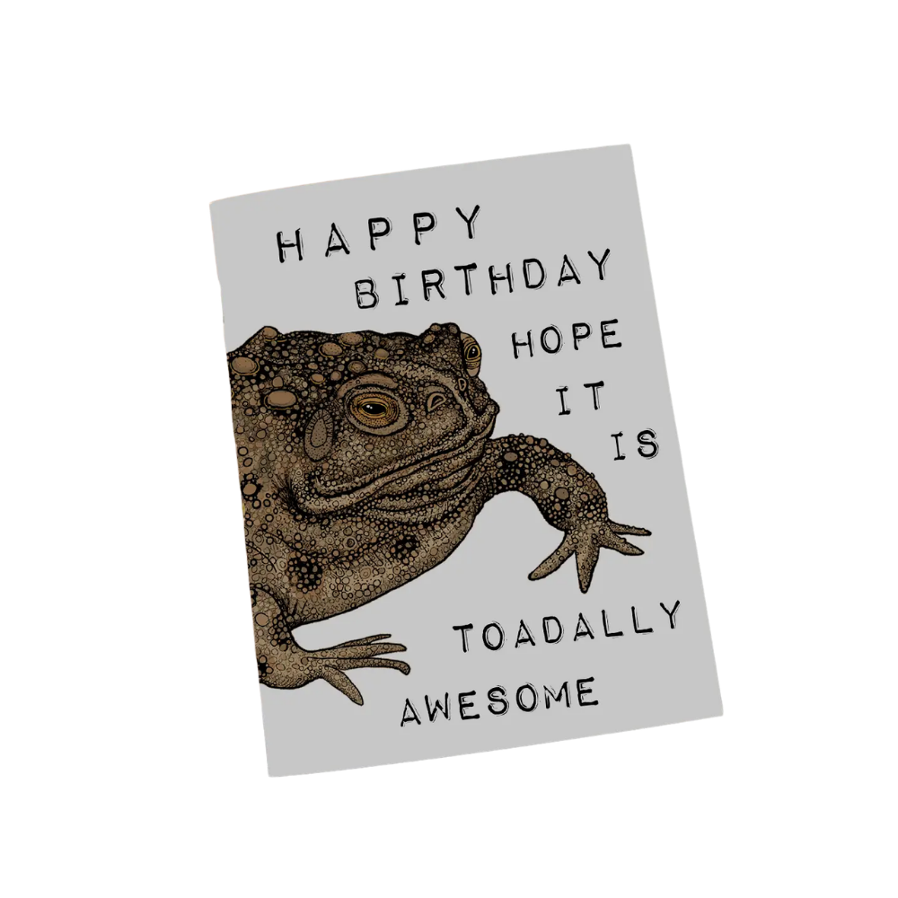 Happy Birthday Toadally Awesome Card