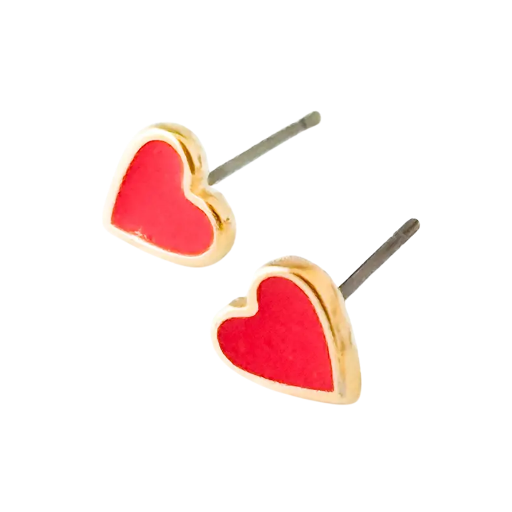 Tiny Heart Studs