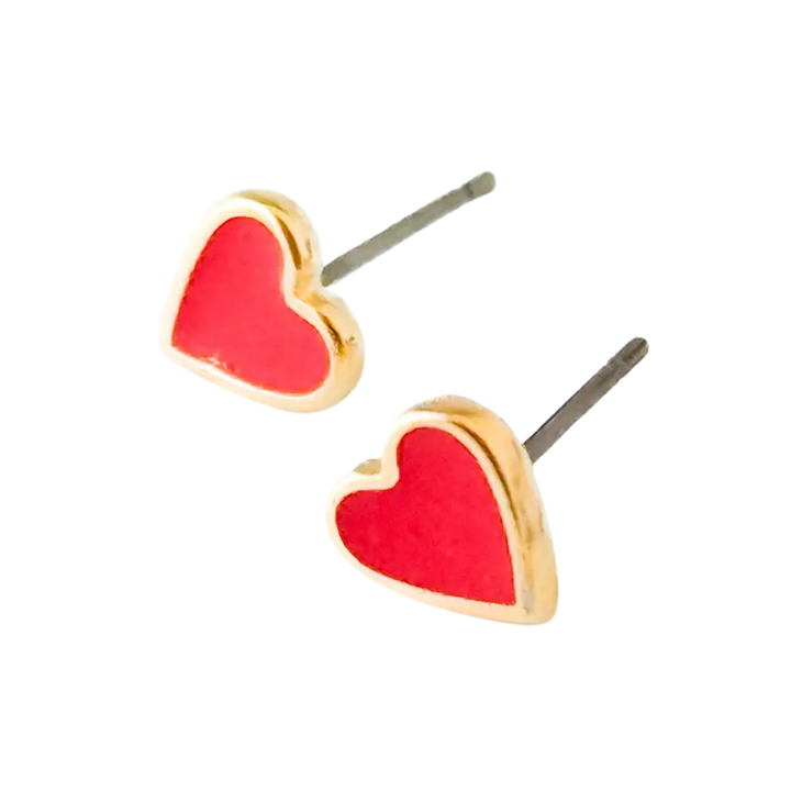 Tiny Heart Studs