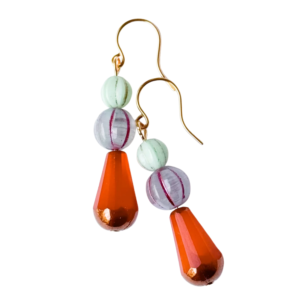 Czech Glass Drop Earrings