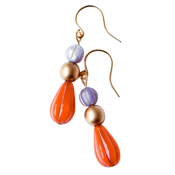 Czech Glass Drop Earrings