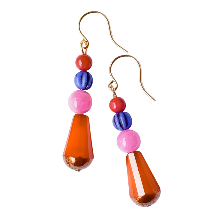 Czech Glass Drop Earrings