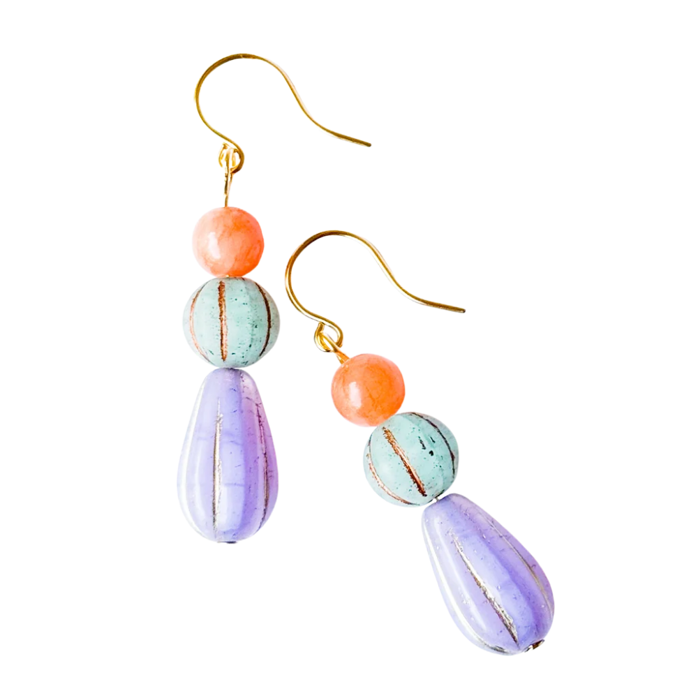 Czech Glass Drop Earrings