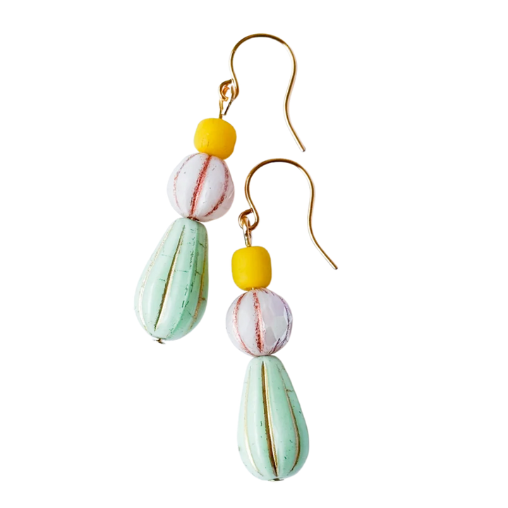 Czech Glass Drop Earrings