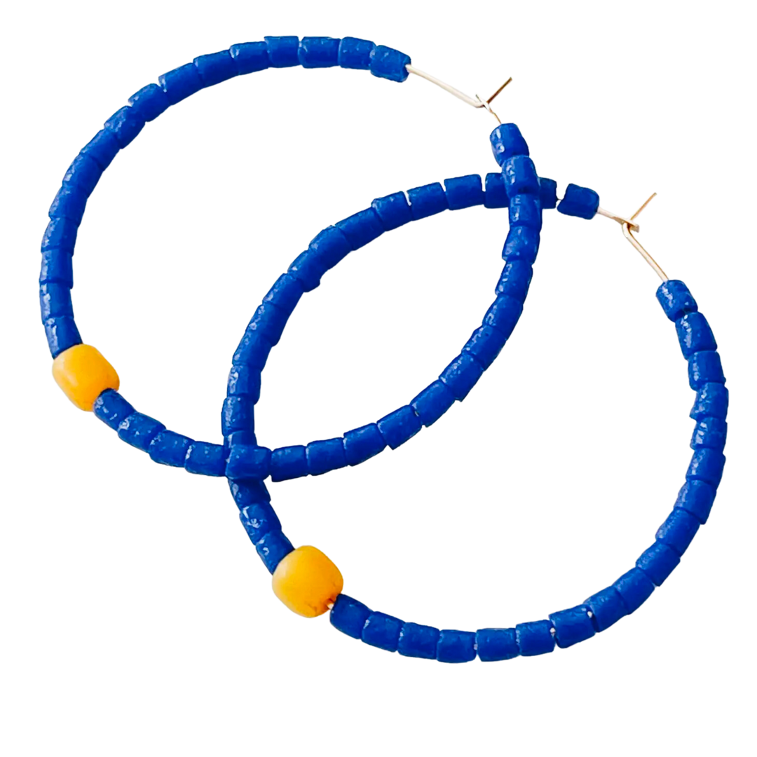 Big Colorblock Hoops