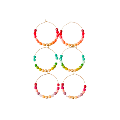 Colorful Gold Filled Ombre Hoops