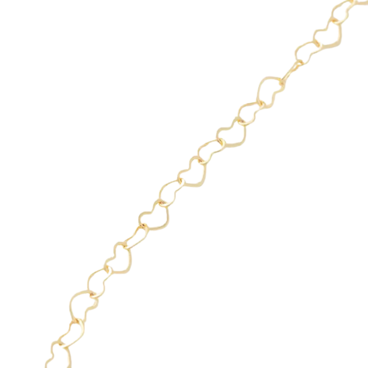 Lover Gold Heart Chain Bracelet