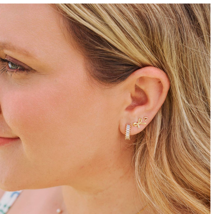 Small Esther Diamond Huggies