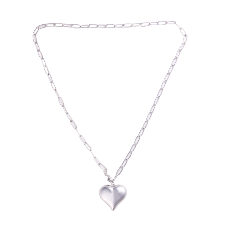 Bubble Heart Chain Necklace