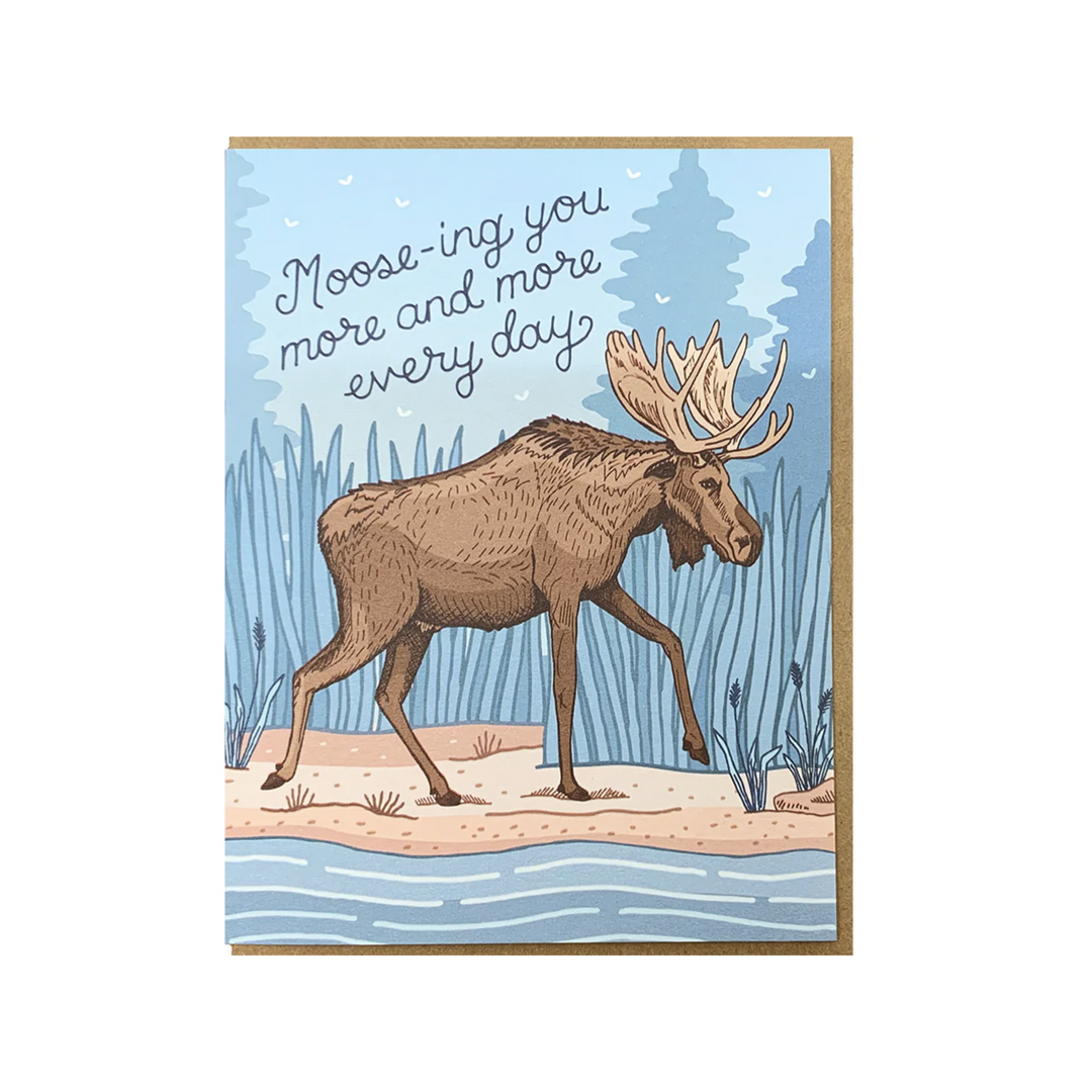 Moose-ing You Card