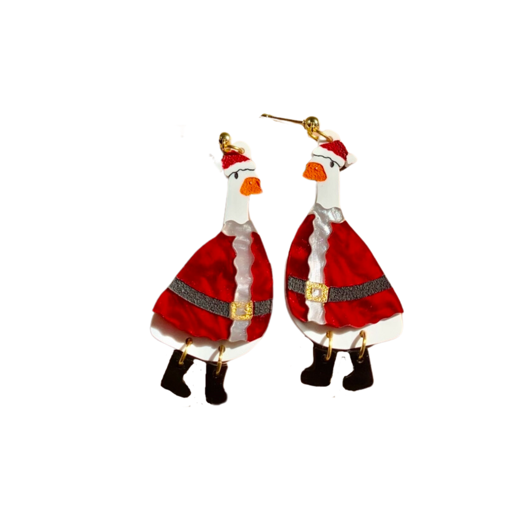 Holly Goose Earrings