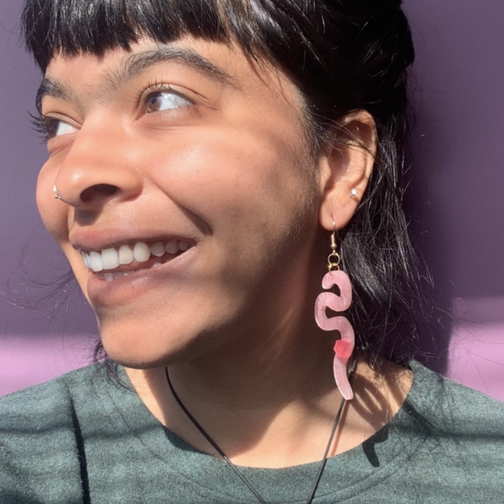 Wiggly Worm Earrings