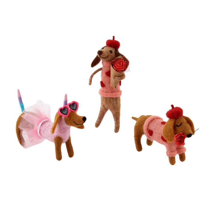 Felt Valentine Dog