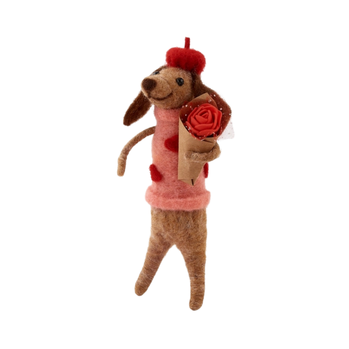 Felt Valentine Dog