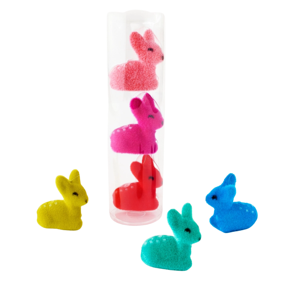 Flocked Fawn Ornaments (Set of 6)