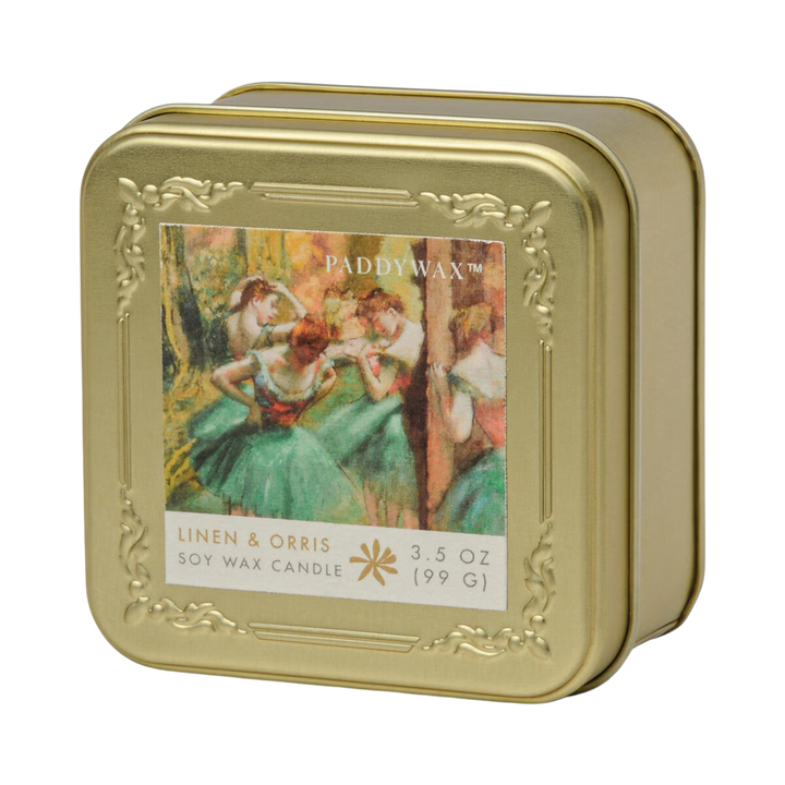 Impressionist 3.5oz Gold Tin Candle