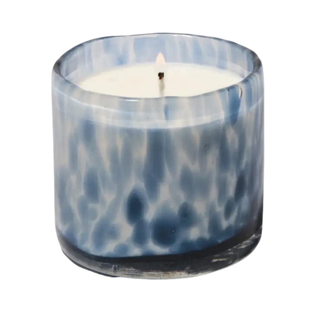 Luxe 8 oz Hand Blown Bubble Glass Candle