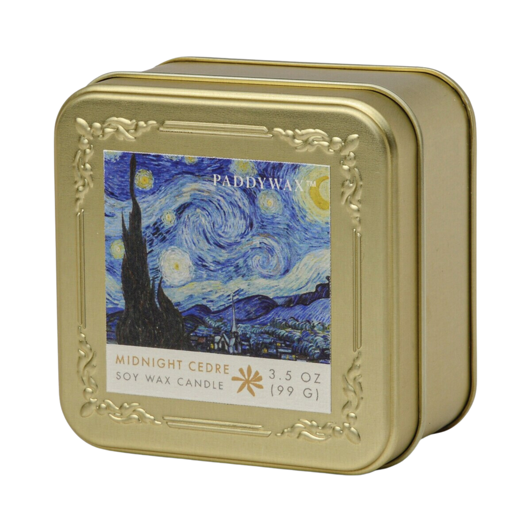 Impressionist 3.5oz Gold Tin Candle