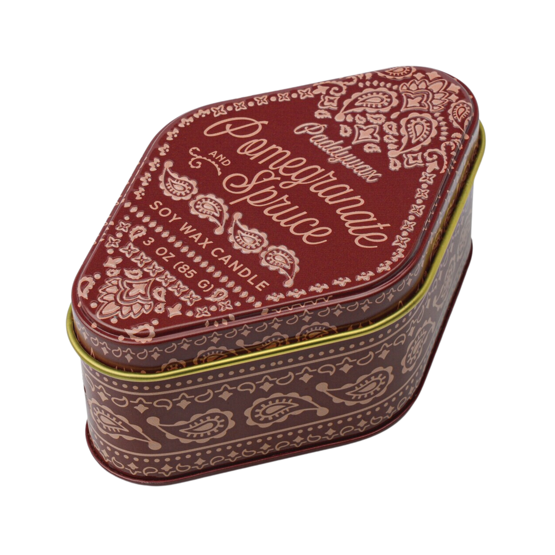 Station 3.5oz Bandana Patterned Tin