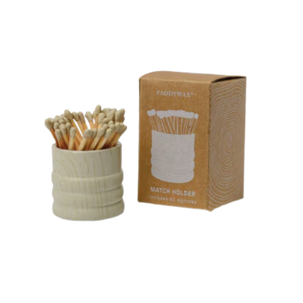 Ceramic Wood Match Holder